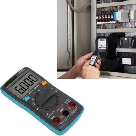 Multimètre numérique automatique portable ZT102, 6000 points avec mesure de température. Kit d'outils multimètre de poche. (1/5)