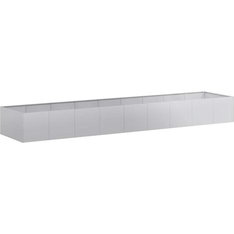 Maison Exclusive - Fioriera 360x80x40 cm in Acciaio Zincato