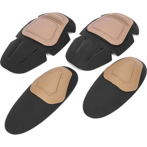 Genouillère de protection confortable et résistante pour pantalon tactique, couleur terre (1/4)