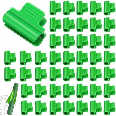40 Pièces Clips pour Serre 16mm Clip pour Tige de Tube de Serre Clip de Film de Serre Pince à Effet de Serre Pince à Filet en Plastique Clip de Fixation pour Serre (1/5)