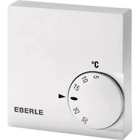 Thermostat d'ambiance mécanique 5 à 30 °C – Montage apparent – Antigel – Pour chauffage central et sol – IP30 – 10A – Eberle
