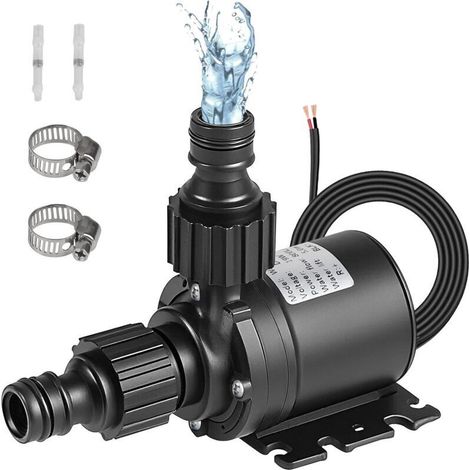 Pompe a Eau 12V DC, Mini Pompe à Eau Submersible 800L/H Max.5M, Mini Pompe submersible Sans Balai, Petite Pompe Aquarium, Pompes a Eau Ultra Silencieuse pour Aquarium Système de Circulation Eau