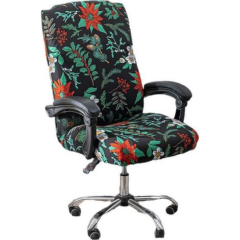 Housse de Chaise de Bureau Extensible Housse de Fauteuil Rotatif Amovible Universel Housses de Chaise Moderne Housse Siege Bureau Lavable Couverture de Chaise pour Bureau Gaming,(L) (1/5)