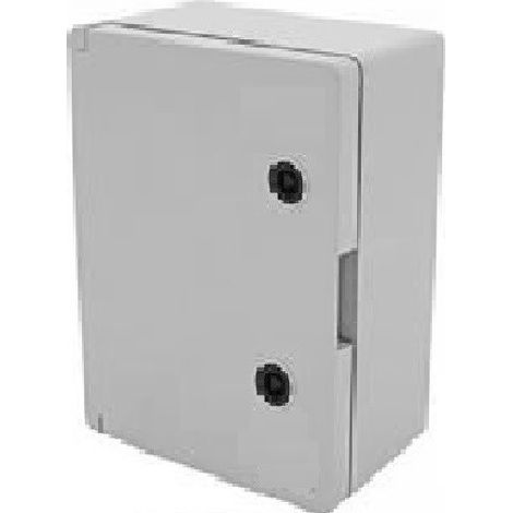 IDE – Coffret électrique ABS étanche IP54 400x300x170mm – Porte opaque réversible – Plaque de fond pleine – Fixation murale incluse