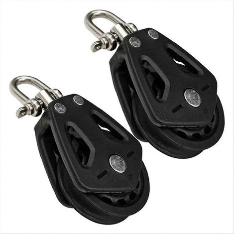 Marine-Rolle für Seilrollenblock, hochbelastbarer Seilrücklaufgleiter, nautische Traktionsausrüstung, langlebiges Takelageteil, Modell Rope Runner, für den Einsatz auf See und im Freien. (1/5)
