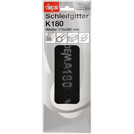 Schleifgitter Trockenbau Gitterleinen Schleifpapier Set 115 x 280 mm K180 (1/5)