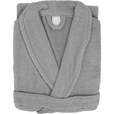 Peignoir de bain ALPHA col châle S