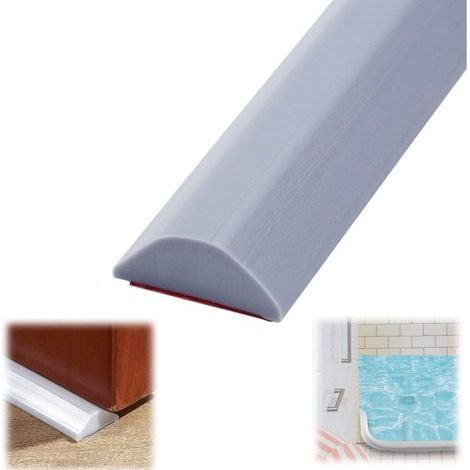 Pare-éclaboussures autocollant pour douches. Barrière de sol étanche pour douches à l'italienne. Bande hydrofuge pour séparer les zones humides et sèches. (1/5)