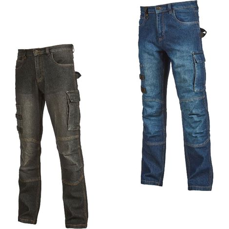 U-Power ST391GJ Jeans da lavoro guado jeans - L (1/3)