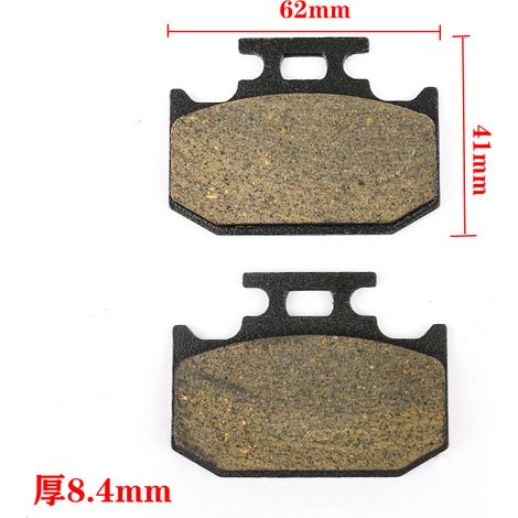 Plaquettes de frein arrière compatibles avec les motos tout-terrain Yamaha YZ125, YZ250, TTR250 et DT200. (1/4)