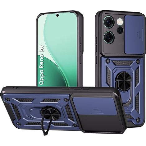 Coque de protection CamShield Slide bleue pour Oppo Reno 14 F / 14 FS (1/5)