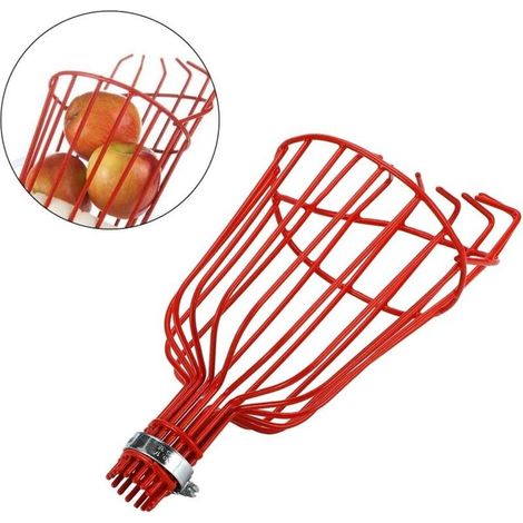 Cueilleur de fruits de ferme à griffes en acier en métal, outil de cueillette de fruits fil incurvé pratique pour verger, parc, ferme, jardin (1/4)