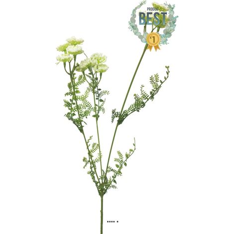 Achillée artificielle en tige, H 52 cm Crème - BEST - couleur: Crème (1/4)