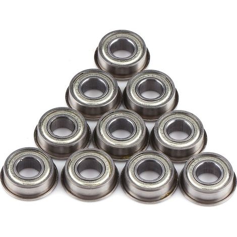 F686ZZ Mini-Flanschkugellager, doppelt abgedichtete Flanschkugellager aus Metallstahl, 6×13×5 mm, 10 Stück (1/5)