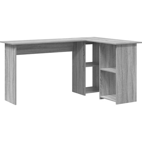Maison Exclusive - Schreibtisch Graues Sonoma 142 x 102 x 73 cm H