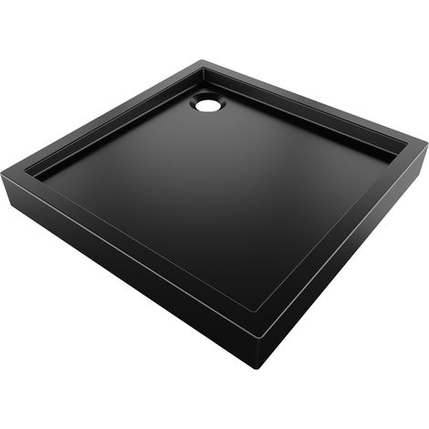 Mexen Flow+ quadratische Duschwanne 70 x 70 cm, schwarzmatt - 46S707070H (1/5)