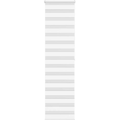 Doppelrollo Weiß 65x200 cm Stoffbreite 60,9 cm Polyester