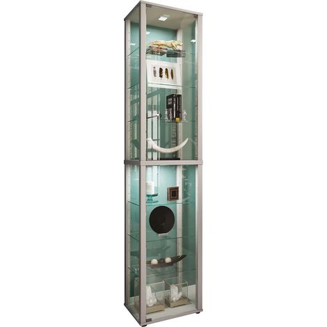 Caisse d'affichage en verre en bois Kavisa XL 227x50x38 - VCM (1/5)