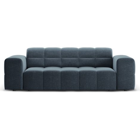 Canapé 2 places en chenille bleu roi (1/5)