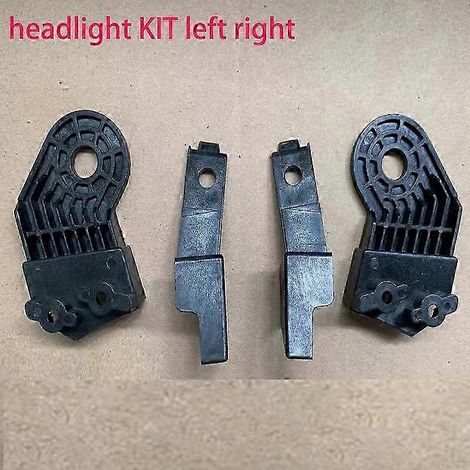 Kit de fixation universel pour phares - Griffes réglables en plastique noir pour la réparation des cadres de phares de voiture