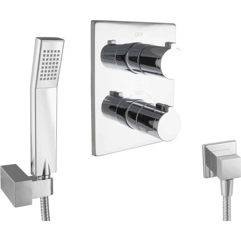 Ensemble de douche encastré PaulGurkes avec robinet thermostatique sans remplissage (1/5)