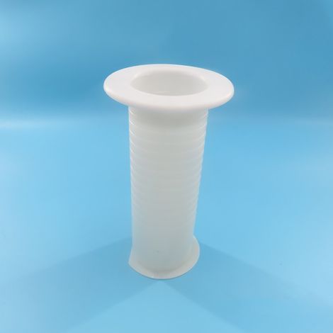 75-mm-PVC-Klimaanlagen-Entlüftungsöffnung durch die Wand, vorgebohrtes Anschlussloch, Nut für Rohr, Rohrdurchführung, teilweise in die Wand eingelassen, externe Rohrdurchführung, Rohrdurchführung (1/5)