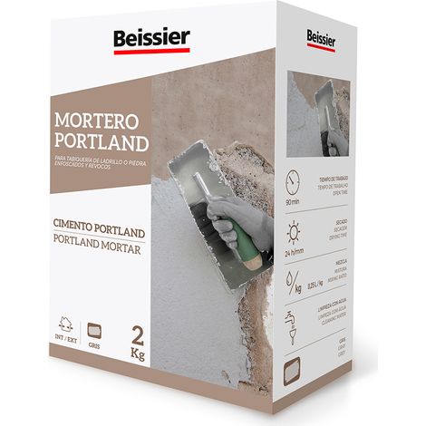 Mortero Portland 2kg InteriorExterior Gris Beissier