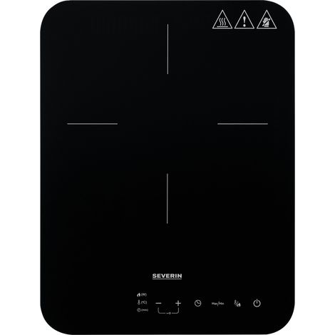 Severin KP 1032 hobs Negro, Gris Encimera 28 cm Con placa de inducción 1 zona(s)