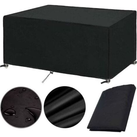 Kaelt - Housse Salon de Jardin 200x100x75cm Protection Bache Table de Jardin Mobilier Extérieur Imperméable Coupe-Vent Anti-UV Résistant Au Froid Housse de Meuble Tissu Oxford (200x100x75cm) (1/4)