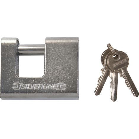 CADENAS BLINDÉ MONOBLOC 80MM SILVERLINE SECT98G (1/3)