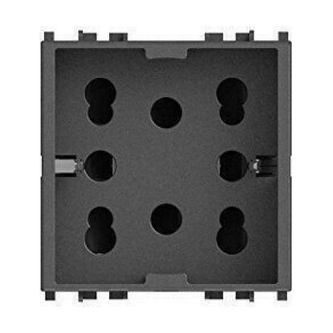Bipass und schuko seitliche graue steckdose fr vimar arke' 4b.v19.h21