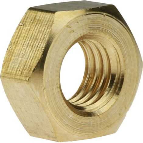 Reidl DIN 934 Sechskantmuttern, M 27, Messing blank (1/4)