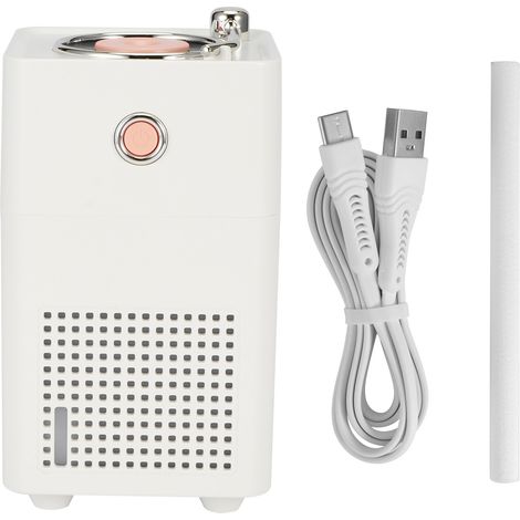 Humidificateur d'air rétro 300 ml, diffuseur d'eau portable, brumisateur pour la maison et le bureau, avec lumière LED et chargement USB, blanc (1/5)
