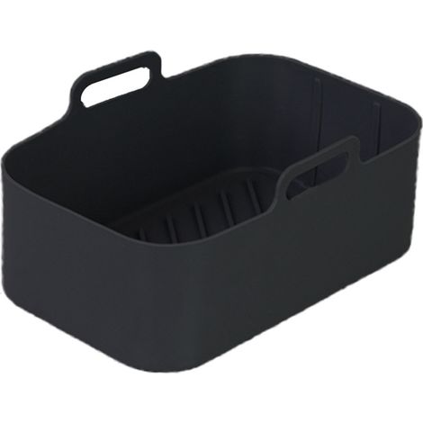 Cesta Para Freidora De Aire - Silicona Resistente Al Calor, Reutilizable, Fácil De Limpiar, Compatible Con Freidoras De Aire, Horno Y Microondas - 1 Unidad (1/5)