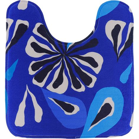 Bedruckte mikrofaser-wc-konturmatte 45x50 cm - unterschrift - Tendance