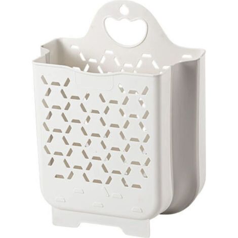ALLIANDISPanier à linge mural, pliable, gain de place, panier de rangement pour le linge sale (1/4)
