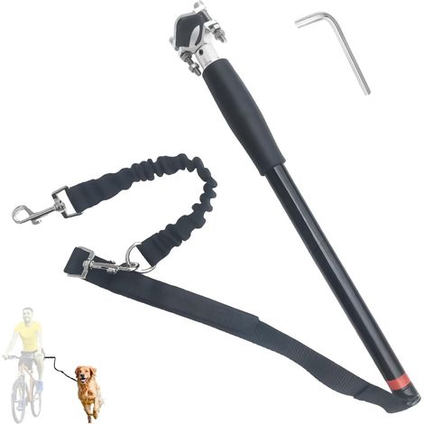 Dog Bike Leash:Retractable Exercise Leash Hands Free with Hex Wrench and Rubber Seal Dog Training (1/5)