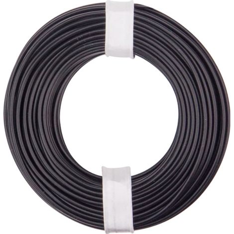 Donau Elektronik 175-011 Litze LiY 1 x 0.75 mm² Schwarz 1 St.