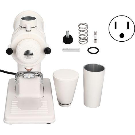 Moulin à café électrique 200W 2500tr/min, broyeur à grains en acier inoxydable pour cuisine domestique, prise américaine 110V, beige (1/5)