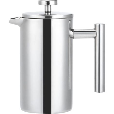 Cafetera y tetera de acero inoxidable de doble pared de 350 ml (1/5)