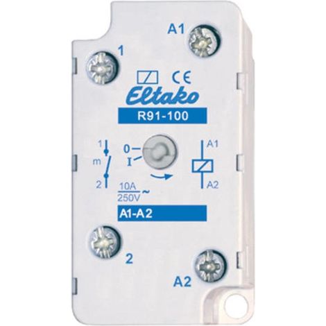 Eltako R91-100-12VAC Relè di commutazione Tensione nom.: 12 V Corrente di commut. max.: 8 A 1 NA 1 pz. (1/2)