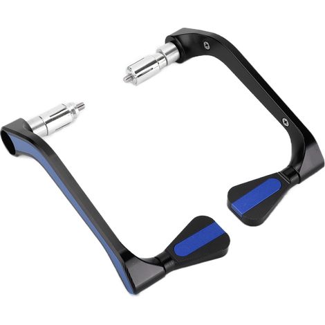 Garde-mains Moto Aluminium 2 Pièces, Protection Guidon Universelle 22mm/0.87in, Accessoire Personnalisation Bleu (1/5)