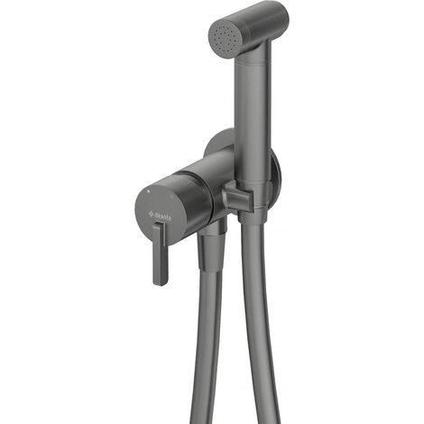 Deante Silia grifo bidé titanium diseño minimalista