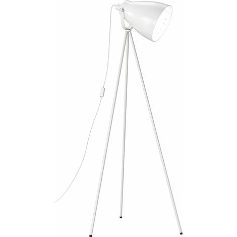 Lampada da Terra Tripode Stile Cinema Moderna 152 cm Bianco Salotto Studio (1/2)