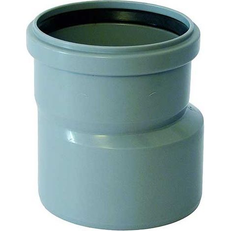 Aumento eccentrico in polipropilene grigio ad innesto : Diametro - 40X110 (1/2)