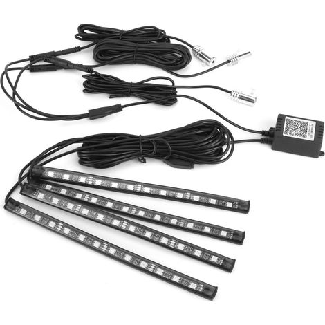 Lampe d'ambiance LED sans fil étanche IP65 pour décoration intérieure auto 3 pièces avec bandeau lumineux (1/5)