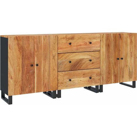 Buffets 3 pcs Bois d'acacia solide (1/5)