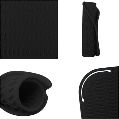 Tapis Protecteur Silicone Anti-Calorique Sac Portable Tapis Couverture Brosse Plate Fer Plat Décoiffage Cheveu Décoiffage (1/5)