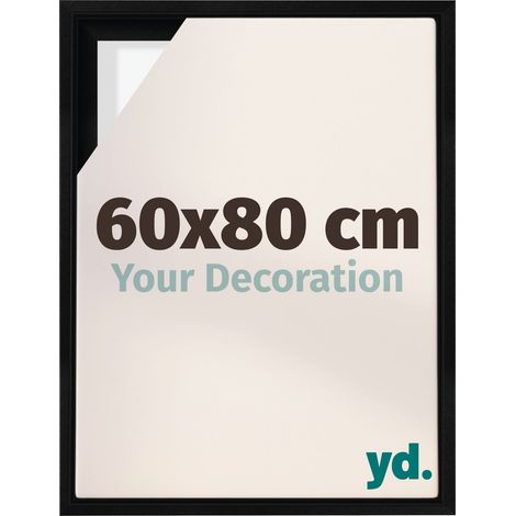 Your Decoration - Cadre flottant - Noir Mat - Cadre en caisse américaine pour toile sur chassis - MDF - Lyon (1/5)