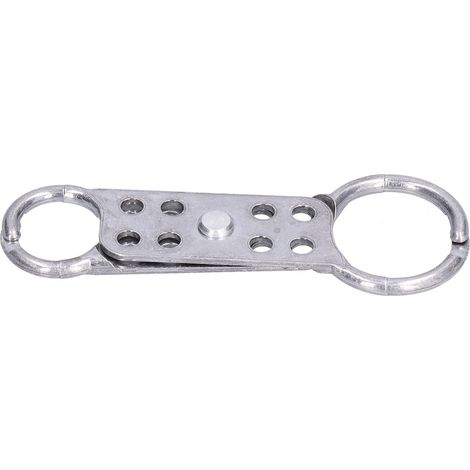 Cadenas de sécurité anti-incendie à double tête en aluminium, pour verrouillage industriel et cadenas de fleur. (1/5)
